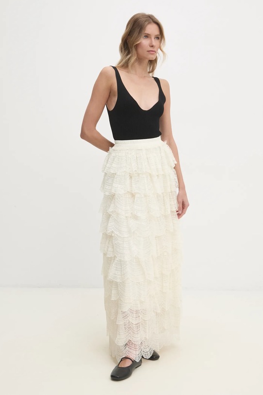 Odzież Answear.LAB spódnica 81020.fos beżowy