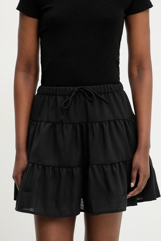 Answear Lab fustă uni negru LSKW.659LANABLK.ums