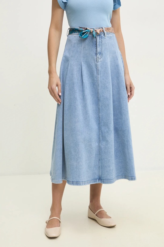 Traper suknja Answear.LAB bez uzorka plava s.hlk