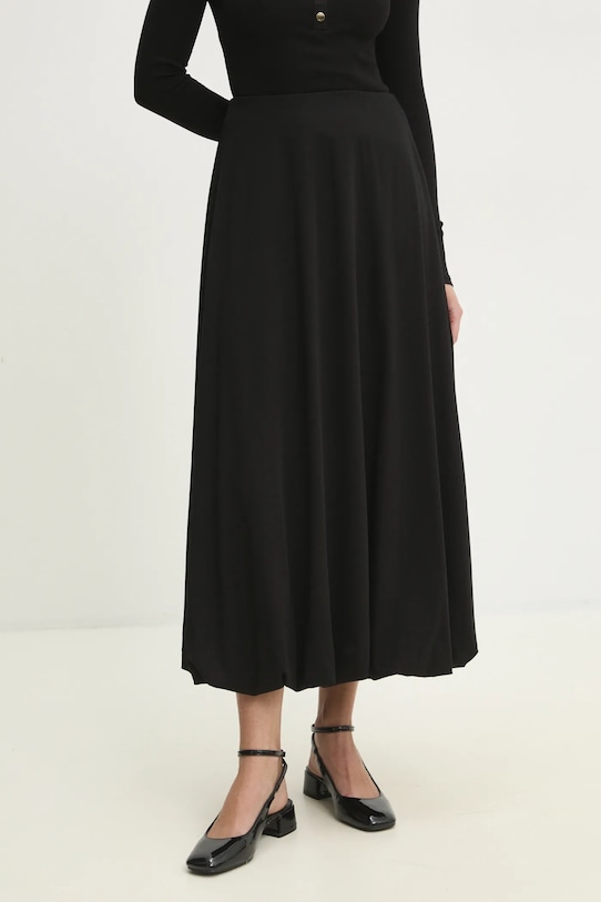 Answear Lab fustă uni negru LD1826.hlk