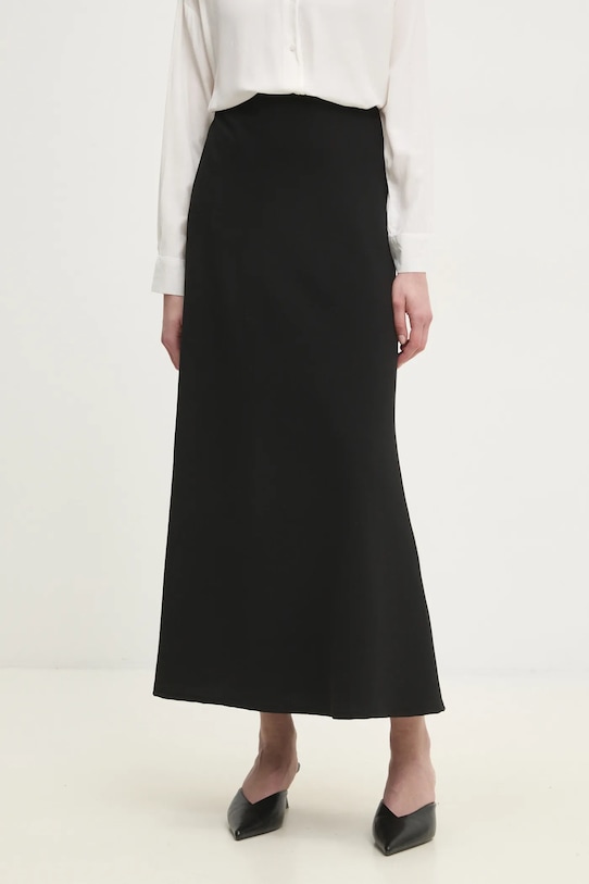 Answear Lab fustă uni negru LD2246.hlk