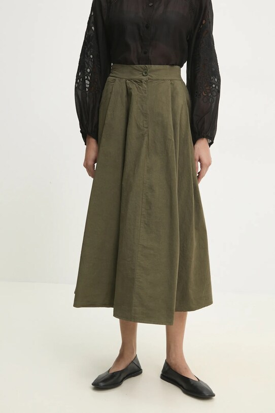 Answear Lab gonna in cotone midi verde 1335.tos