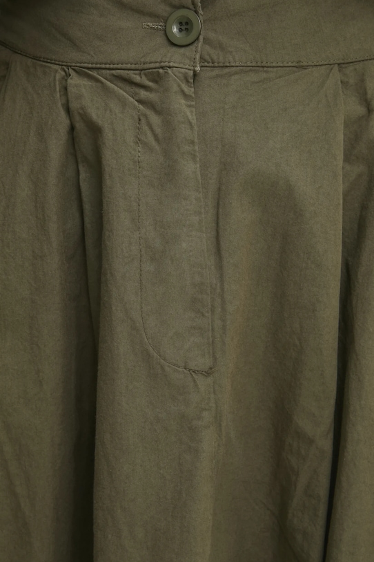 Answear Lab fustă din bumbac verde 1335.tos