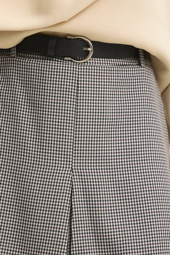 Answear Lab fustă din bumbac gri 4497.tos