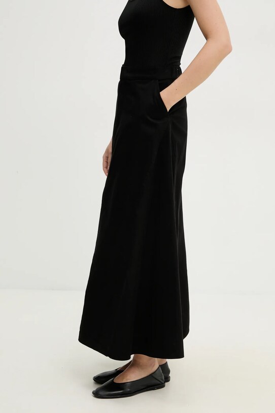 Answear Lab fustă din bumbac negru 0023.TWK