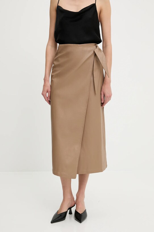 Sukňa Answear Lab casual béžová 4523.IKK