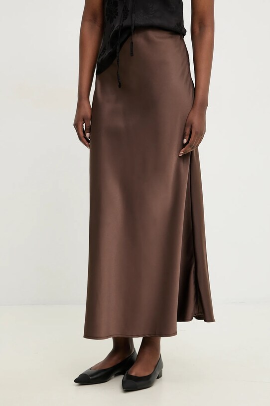 Answear.LAB spódnica z elastanem brązowy 5360.IKK