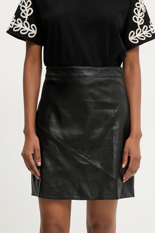 Answear Lab fustă uni negru 4148.IKK