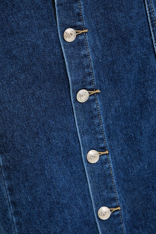 Answear Lab fustă din denim bleumarin A273.hos