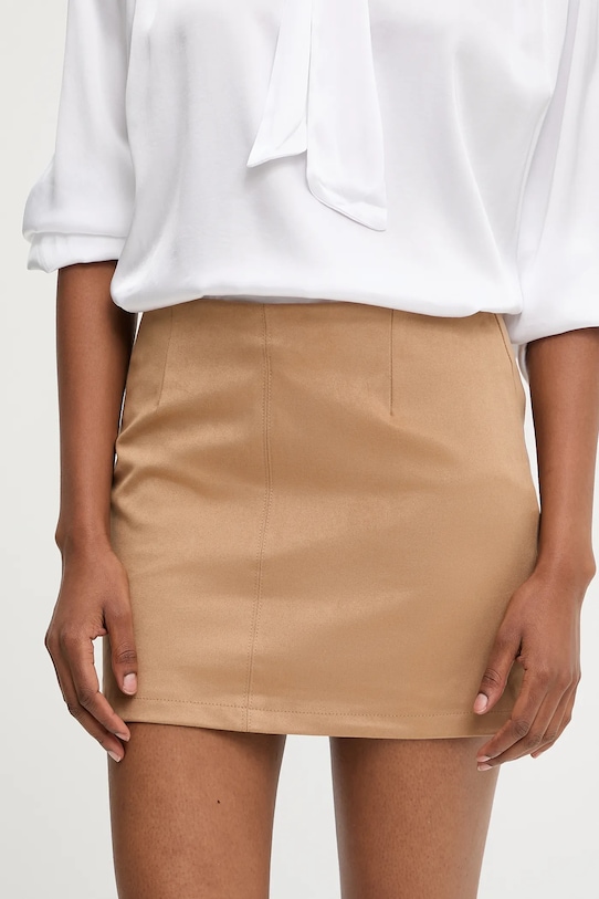 Answear.LAB szoknya elasztánnal barna 93038.ilk