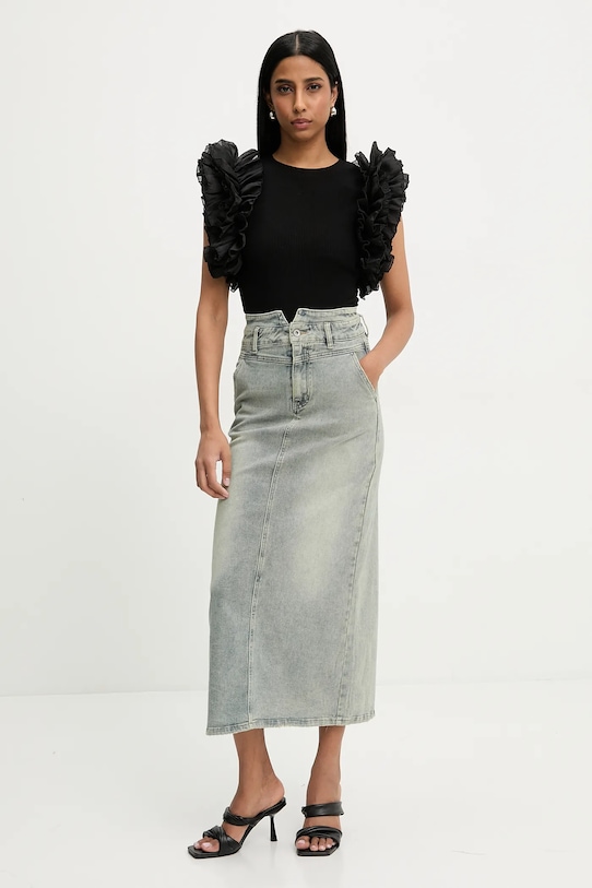 Джинсова спідниця Answear.LAB HM6668.fos блакитний WW25