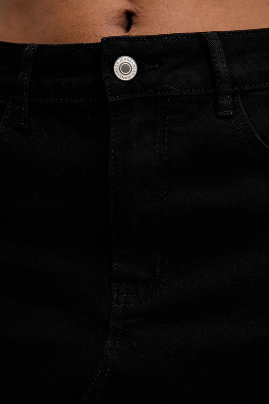 Answear Lab fustă din denim negru RD8390.2.fos