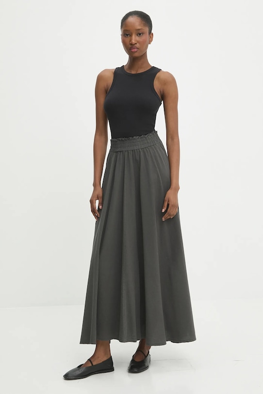 Памучна пола Answear.LAB 2523013.tos сив WW25