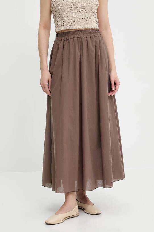 Answear.LAB spódnica bawełniana bawełna brązowy 3819.ios