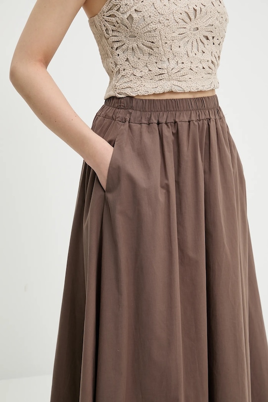 Answear.LAB spódnica bawełniana brązowy 3819.ios