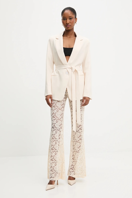 Kalhoty Answear.LAB 23340.flk béžová WW25