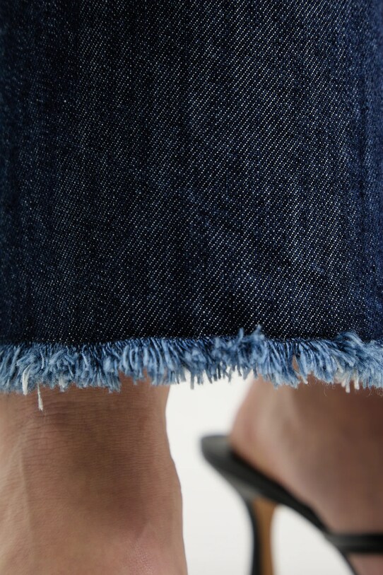 Answear Lab fustă din denim bleumarin 93181.iak