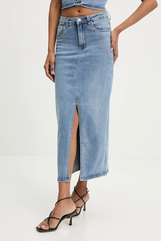 Answear.LAB spódnica jeansowa casual niebieski N2677.hak