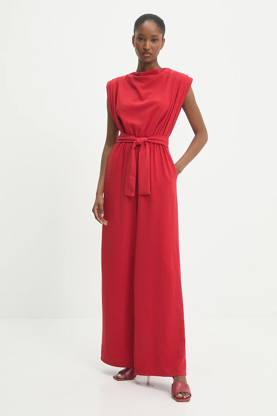 Answear.LAB kombinezon z elastanem czerwony 419.tos