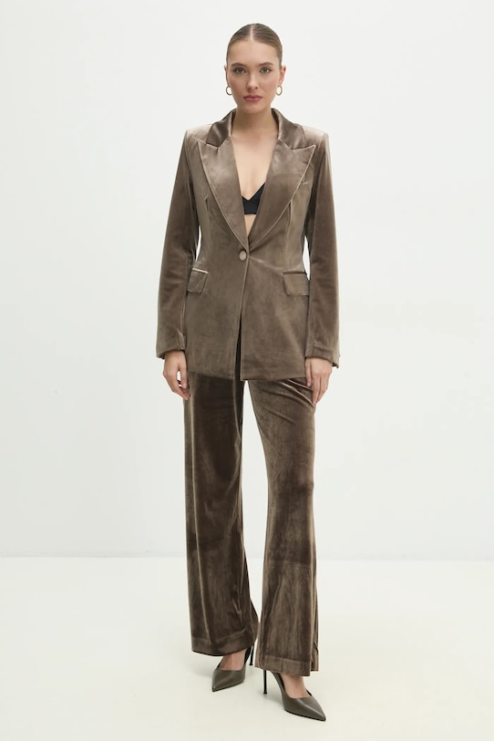 Answear Lab pantaloni de catifea p2228.ios bej WW25