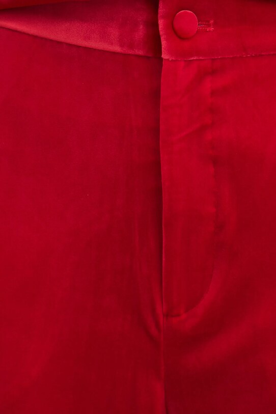 Answear.LAB spodnie welurowe czerwony p2228.FLK