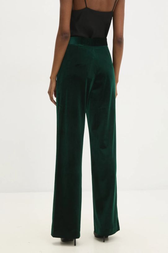 Îmbrăcăminte Answear Lab pantaloni de catifea p2228.FLK verde