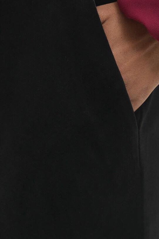 Zamatové nohavice Answear.LAB čierna p2228.FLK