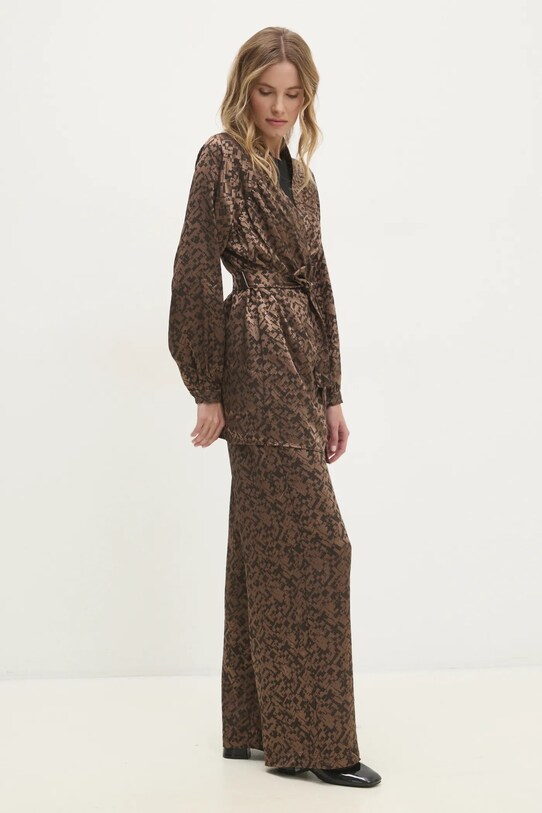 Hlače Answear.LAB 7209a.tms rjava WW25