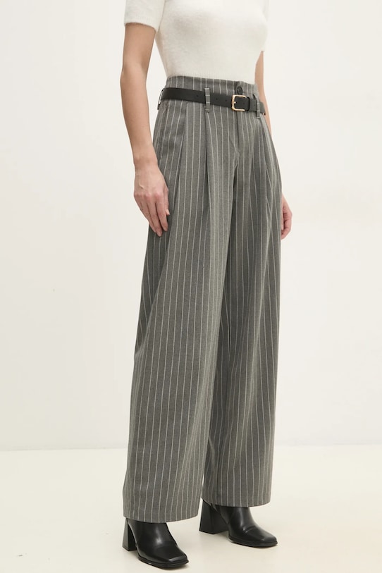 Hlače Answear.LAB Z elastanom siva L8827.HWK