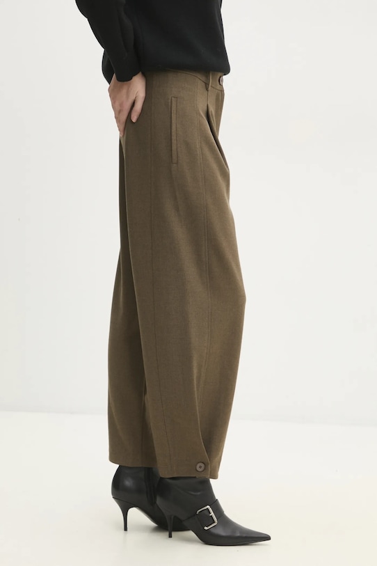 Answear.LAB spodnie zielony b9607.ilk