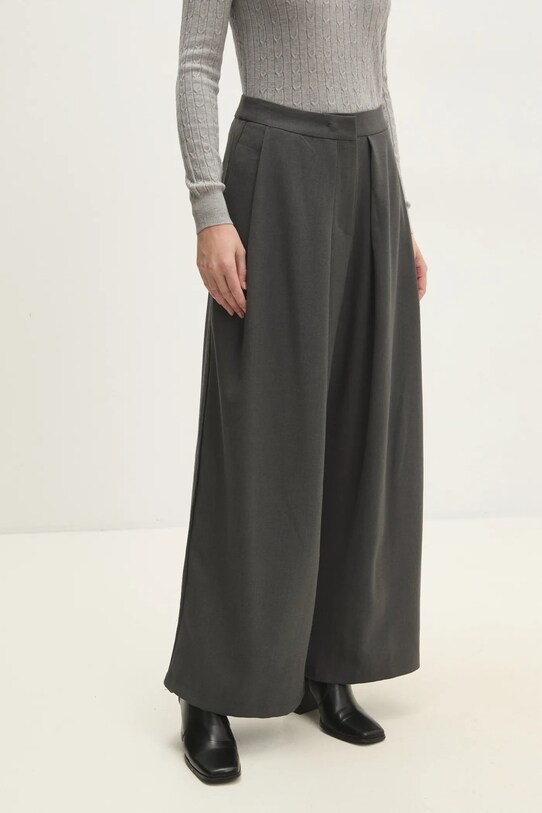 Штани Answear.LAB з еластаном сірий b9633.ilk