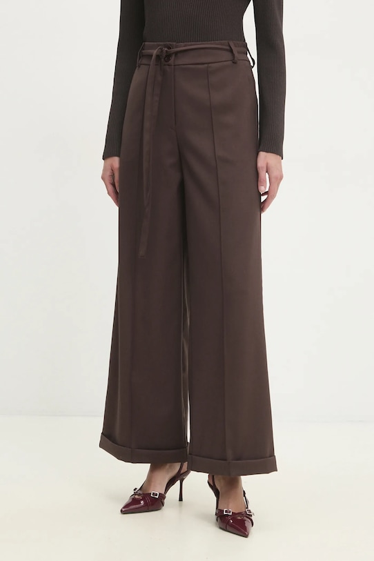 Answear Lab pantaloni panza maro et015.ILK