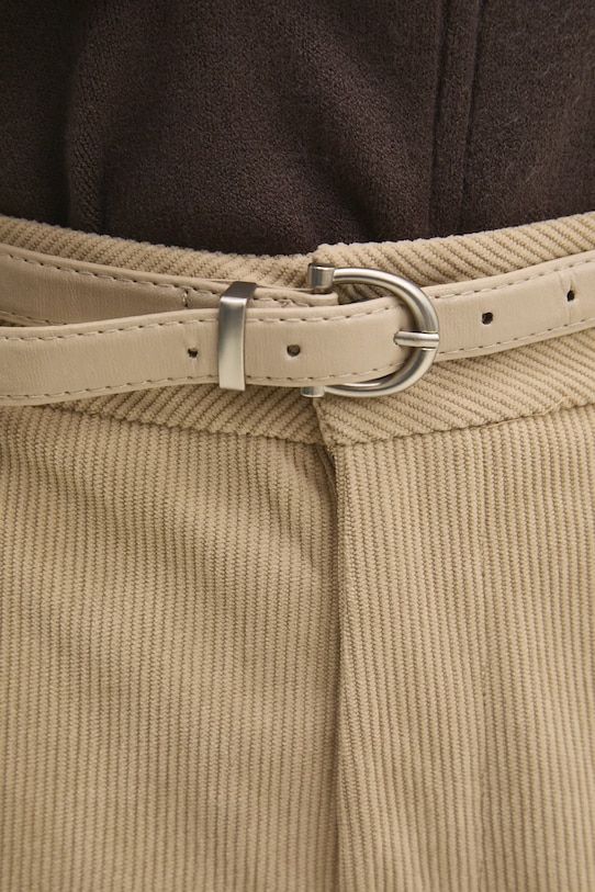 Answear Lab pantaloni de catifea cord bej 14584.ios