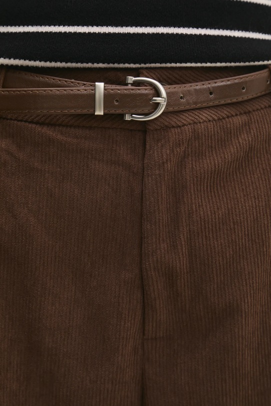 Answear.LAB spodnie sztruksowe brązowy 14584.ios