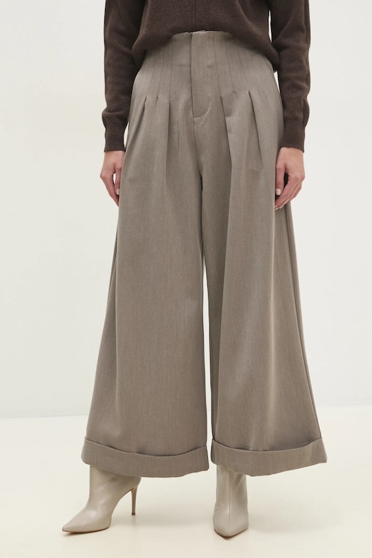 Штани Answear.LAB тканина коричневий 14786.ios