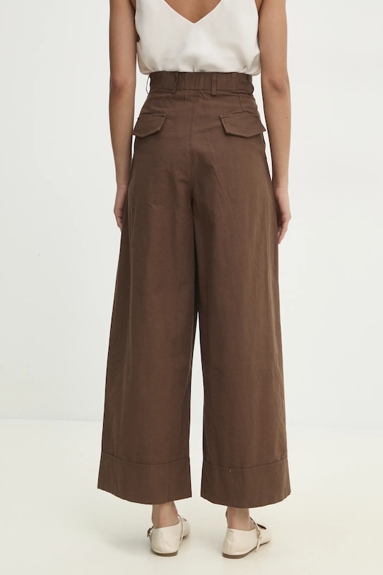 Одежда Хлопковые брюки Answear.LAB pk14747.ILK коричневый