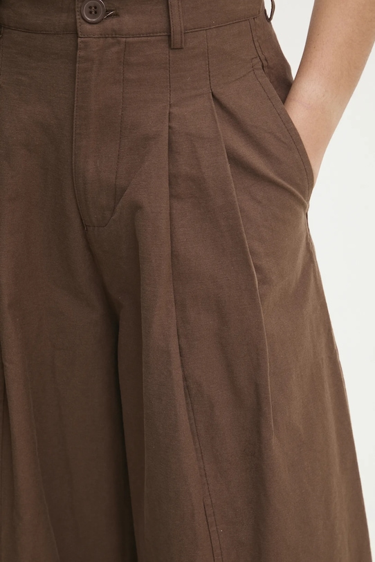 Хлопковые брюки Answear.LAB коричневый pk14747.ILK