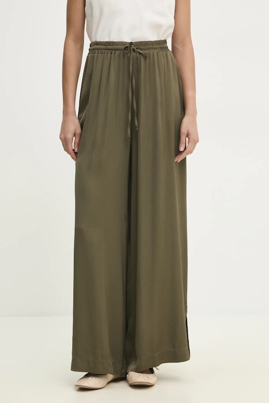 Answear.LAB pantaloni alta verde MS2045.ilk