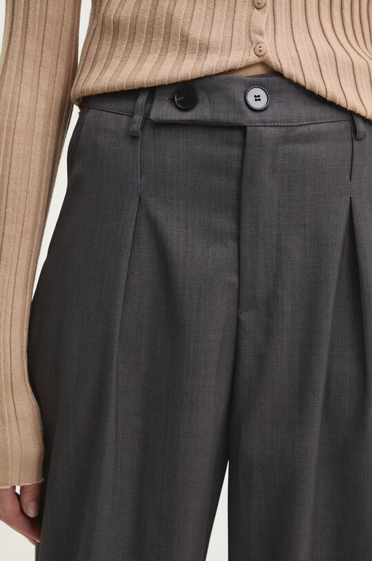 Answear Lab pantaloni gri YS222.hms