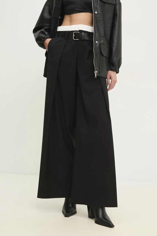 Брюки Answear.LAB с эластаном чёрный LD2228.hlk