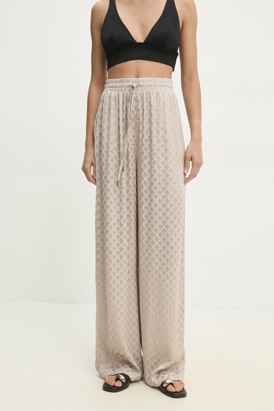 Nohavice Answear.LAB jemný vzor béžová 45081.tos