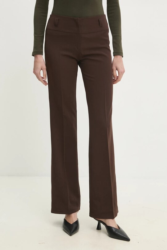 Answear.LAB pantaloni media marrone Q907.fos