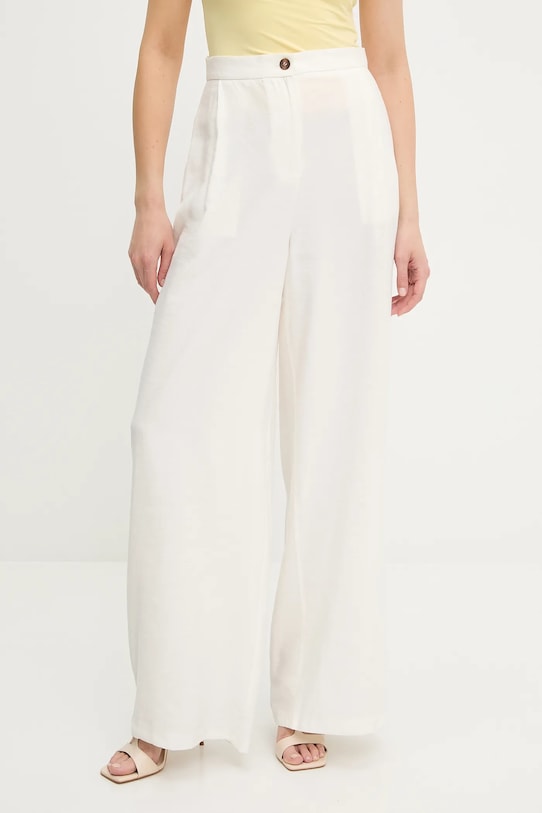 Answear Lab pantaloni drept alb 031422..tos