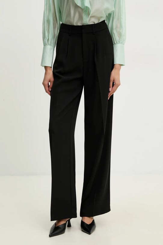 Answear Lab pantaloni drept negru 23717.1HWK