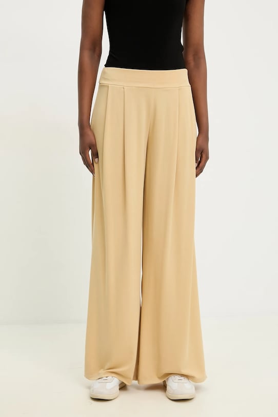 Answear Lab pantaloni drept galben 93117.IWK