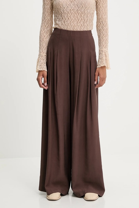 Answear.LAB pantaloni maro 21892.hos