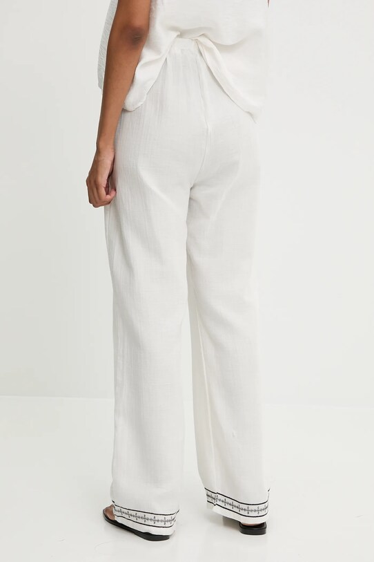 Answear Lab pantaloni de bumbac P28.3506.tos alb WW25