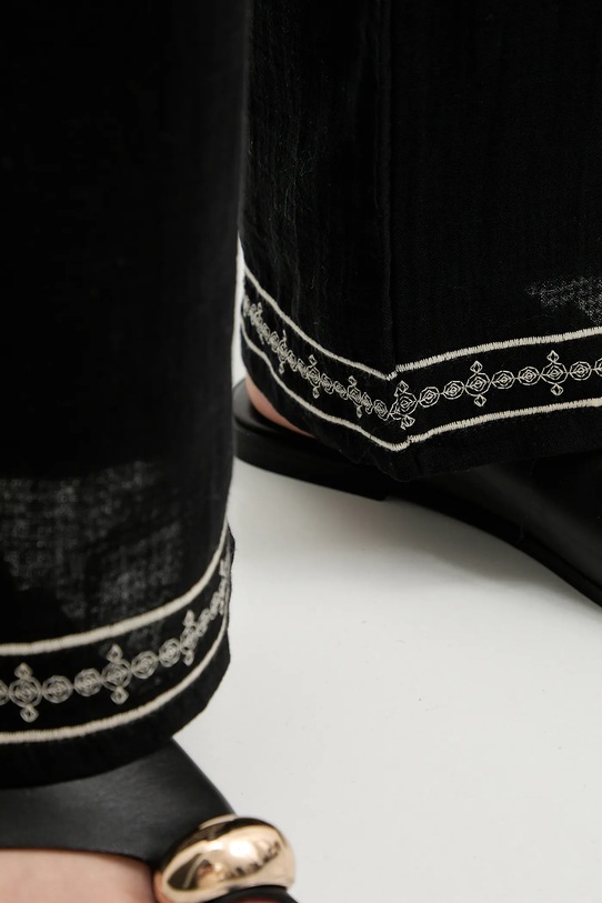 Хлопковые брюки чёрный P28.3506.tos