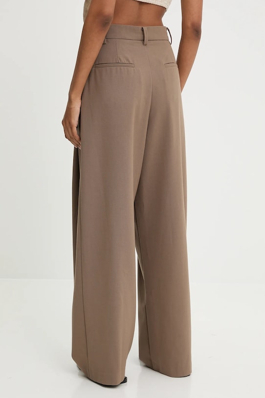 Îmbrăcăminte Answear Lab pantaloni din lână 2618.HAK maro