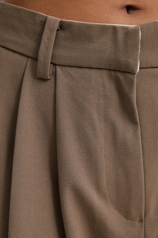 Answear Lab pantaloni din lână maro 2618.HAK